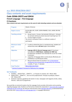 C1 business - Bocconi University