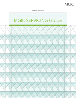 MGIC SERVICING GUIDE
