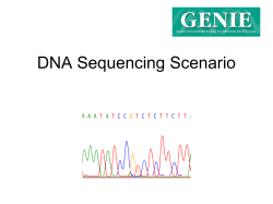DNA Sequencing Scenario