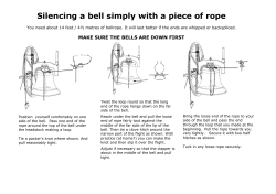 Silencing a bell simply with a piece of rope