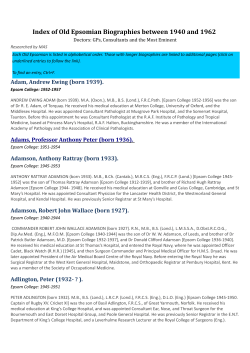 1940-1962 - Epsom College Archive
