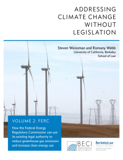 Addressing Climate Change Without Legislation