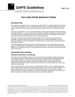 Pulp And Paper Manufacturing
