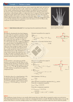 Example 5-1 Friction in Joints