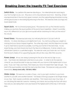 Breaking Down the Insanity Fit Test Exercises