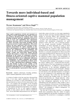 Towards more individual-based and fitness