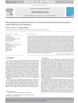 Electrochemical oxidation behavior of titanium nitride based