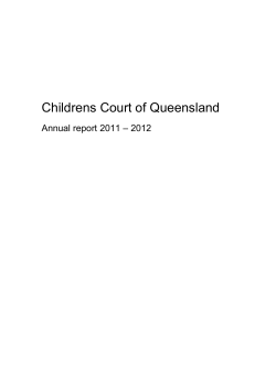 Childrens Court Annual Report 2011-2012
