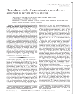 Phase-advance shifts of human circadian pacemaker are