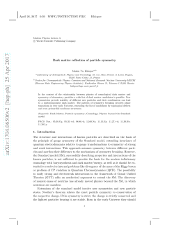 Dark matter reflection of particle symmetry