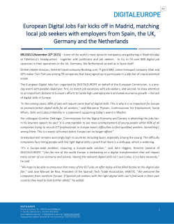 European Digital Jobs Fair kicks off in Madrid