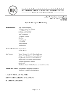 04.26.16 MINUTES - Metropolitan Planning Commission