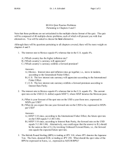 BU416 Midterm Practice Problems