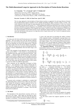GI Kosenko - Japan Society of Nuclear and Radiochemical Sciences