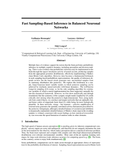 Fast Sampling-Based Inference in Balanced Neuronal Networks