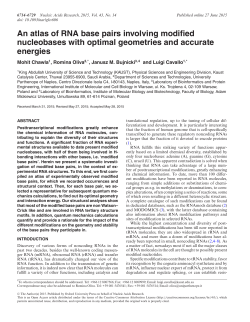 An atlas of RNA base pairs involving modified