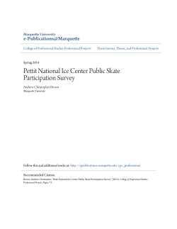 Pettit National Ice Center Public Skate Participation Survey