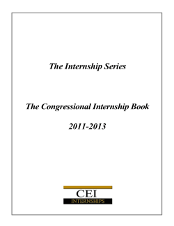 The Congressional Internship Book