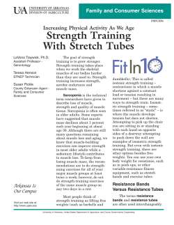 Strength Training With Stretch Tubes