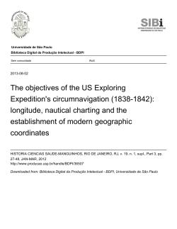 The objectives of the US Exploring Expedition`s circumnavigation