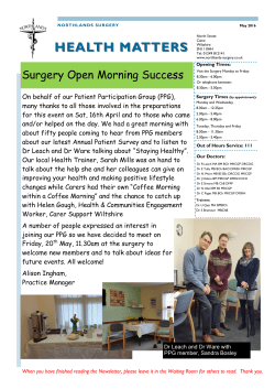 May 2016 - Northlands Surgery
