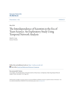 The Interdependence of Scientists in the Era of Team