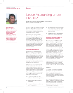 Lease Accounting under FRS 102