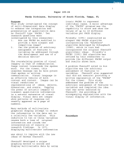 SUGI 26: Escaping Flatland: Chernoff`s Faces Revisited