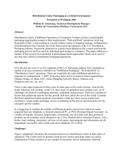 Distribution Center Packaging in a Global Environment Presented at