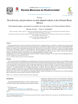 Flea diversity and prevalence on arid