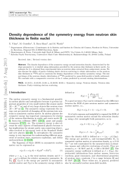 Density dependence of the symmetry energy from neutron skin