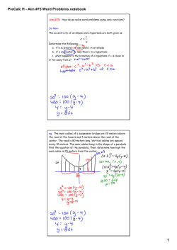 PreCalc H - Aim #75 Word Problems.notebook