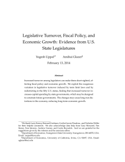 Legislative Turnover, Fiscal Policy, and Economic