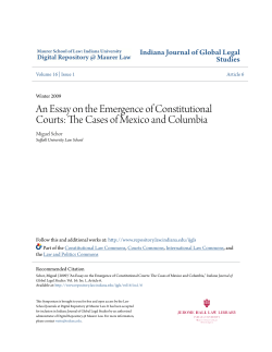 An Essay on the Emergence of Constitutional Courts