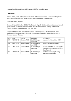 Hierarchical description of objects from libraries