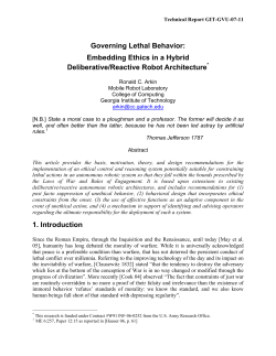 Governing Lethal Behavior: Embedding Ethics in a Hybrid