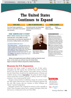 The United States Continues to Expand