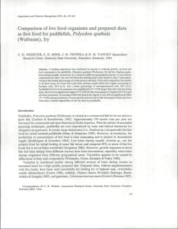 Comparison of live food organisms and prepared diets as first food