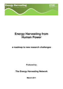 Energy Harvesting from Human Power