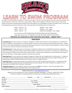 **Sessions are reserved on a first come first serve basis &ndash; register