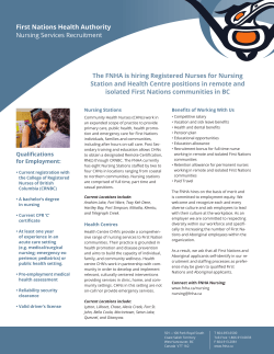 the Nursing Service Recruitment Flyer
