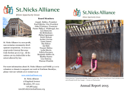 2015 - St. Nicks Alliance