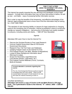 The Internet has greatly impacted the way attorneys and paralegals
