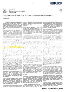 Red Flags Over Madrid Sign of Spanish Crisis Easing: Mortgages