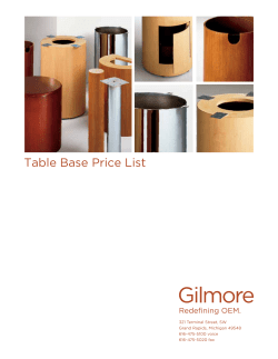 Table Base Price List