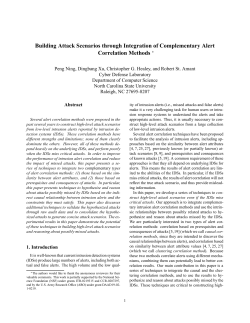 Building Attack Scenarios through Integration of Complementary