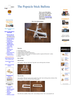 The Popsicle Stick Ballista