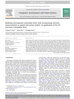 Modeling interregional commodity flows with incorporating network