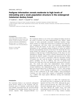 Pedigree information reveals moderate to high levels of