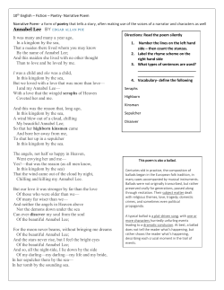 Annabel Lee PDF Poetry -Annabel Lee